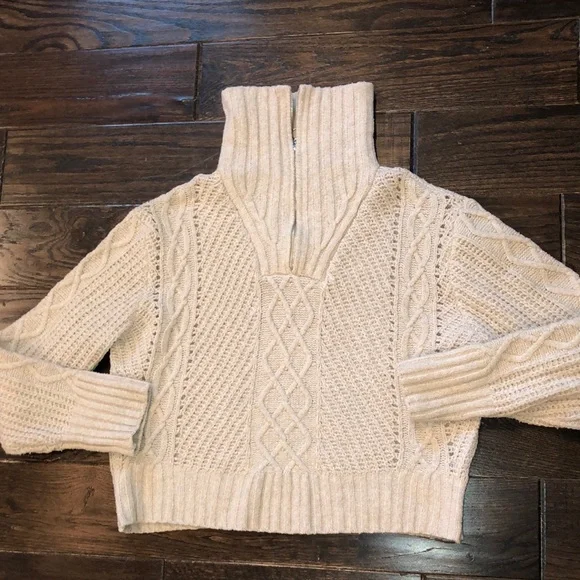 SINCERELY JULES chunky knit ivory color sweater size small - Picture 2 of 6